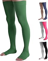 Vista 14 de Doc Miller Thigh High Compression Socks - Open Toe, 20-30mmHg for Varicose Veins, Calf, Leg & Ankle Support, Pregnancy & Maternity Stockings, Small
