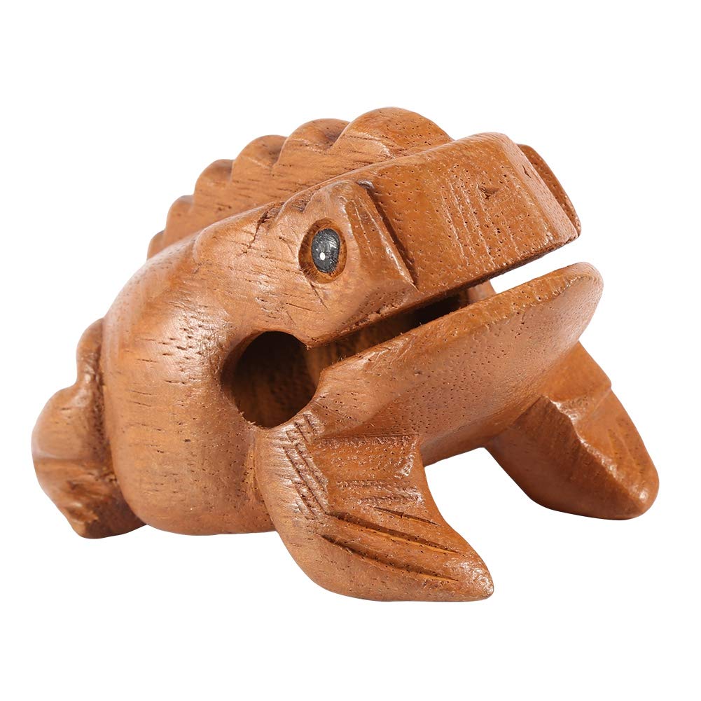 Drewniana żaba tajlandia tradycyjne rzemiosło drewniana szczęśliwa żaba rechot Instrument muzyczny Home Office Decor Office(#3 10.6CM)