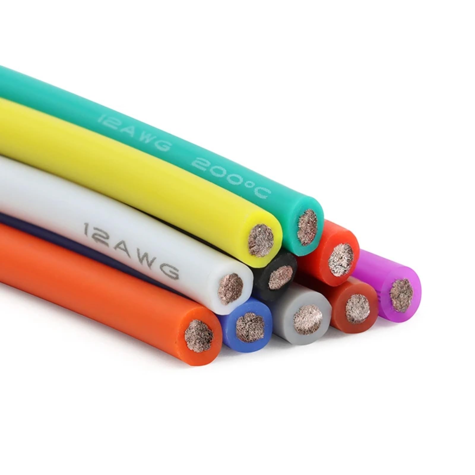 Cable de silicona flexible 30 28 26 24 22 20 18 16AWG (marrón; 5 metros; 16 AWG)
