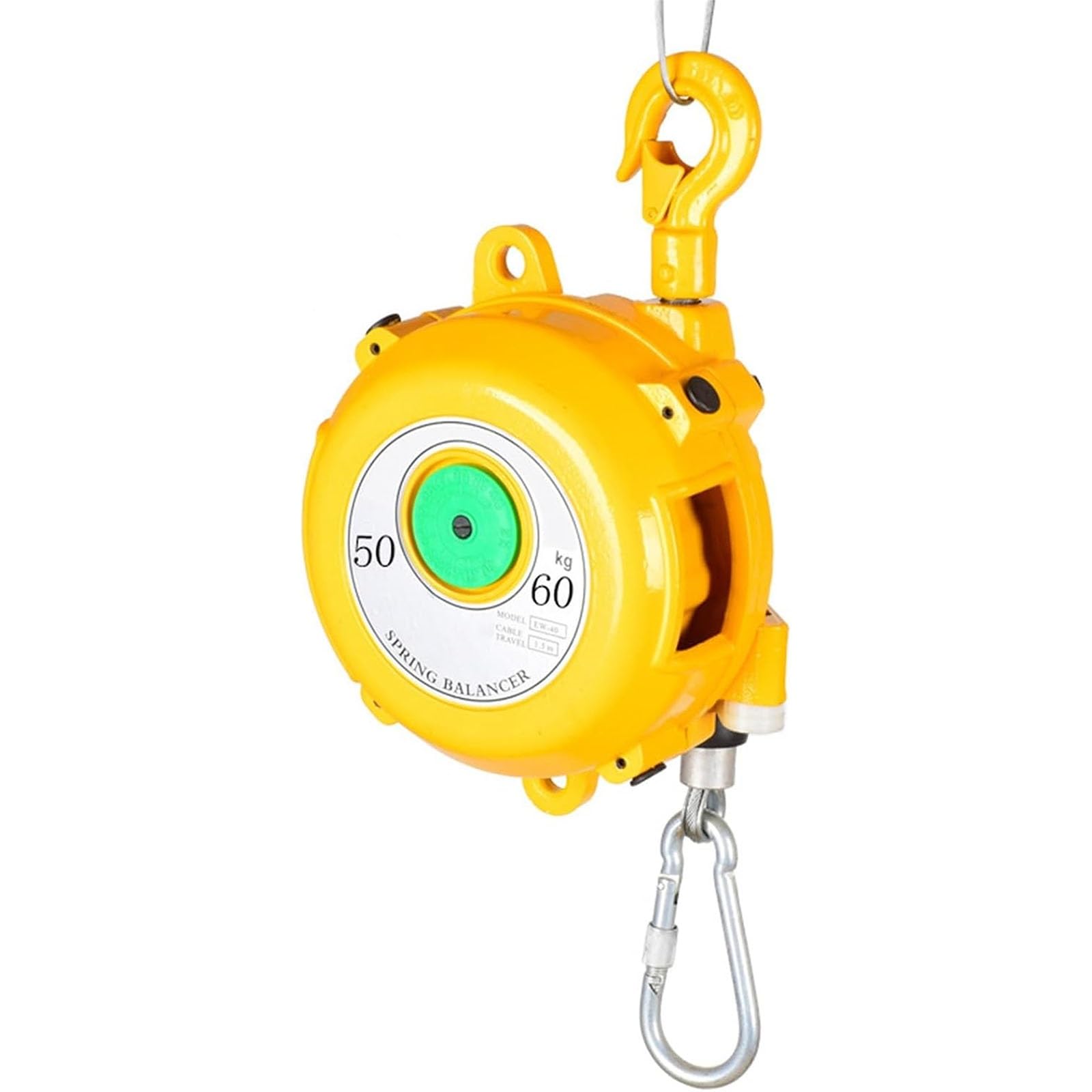 HYQOUKLR Telescopic Spring Balancer, Retractable Spring Balancer With Self-Locking Hook And 1-80kg Load Capacity(50-60kg)