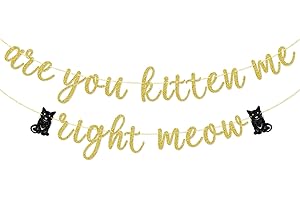 Glitter Me Kitten Pre-Strung Birthday Banner