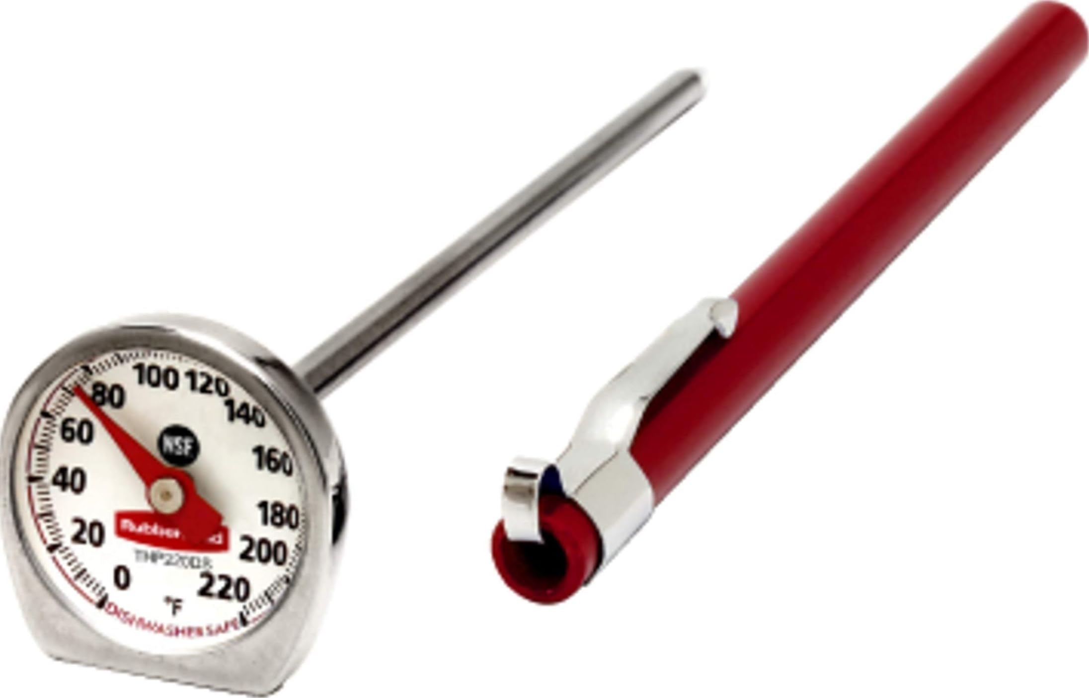 Rubbermaid Commercial Products Lebensmittel-/Fleisch-Thermometer, Taschengröße, spülmaschinenfest (FGTHP220DS)