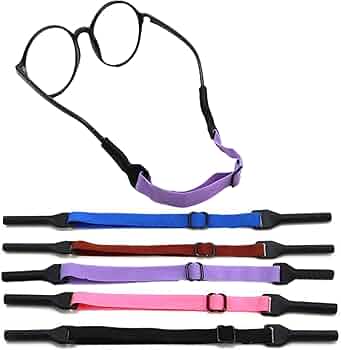 5 Cinturini Regolabili Per Occhiali - Anti-scivolo, Per Sport E Vita Quotidiana, Multicolore - Foto 10