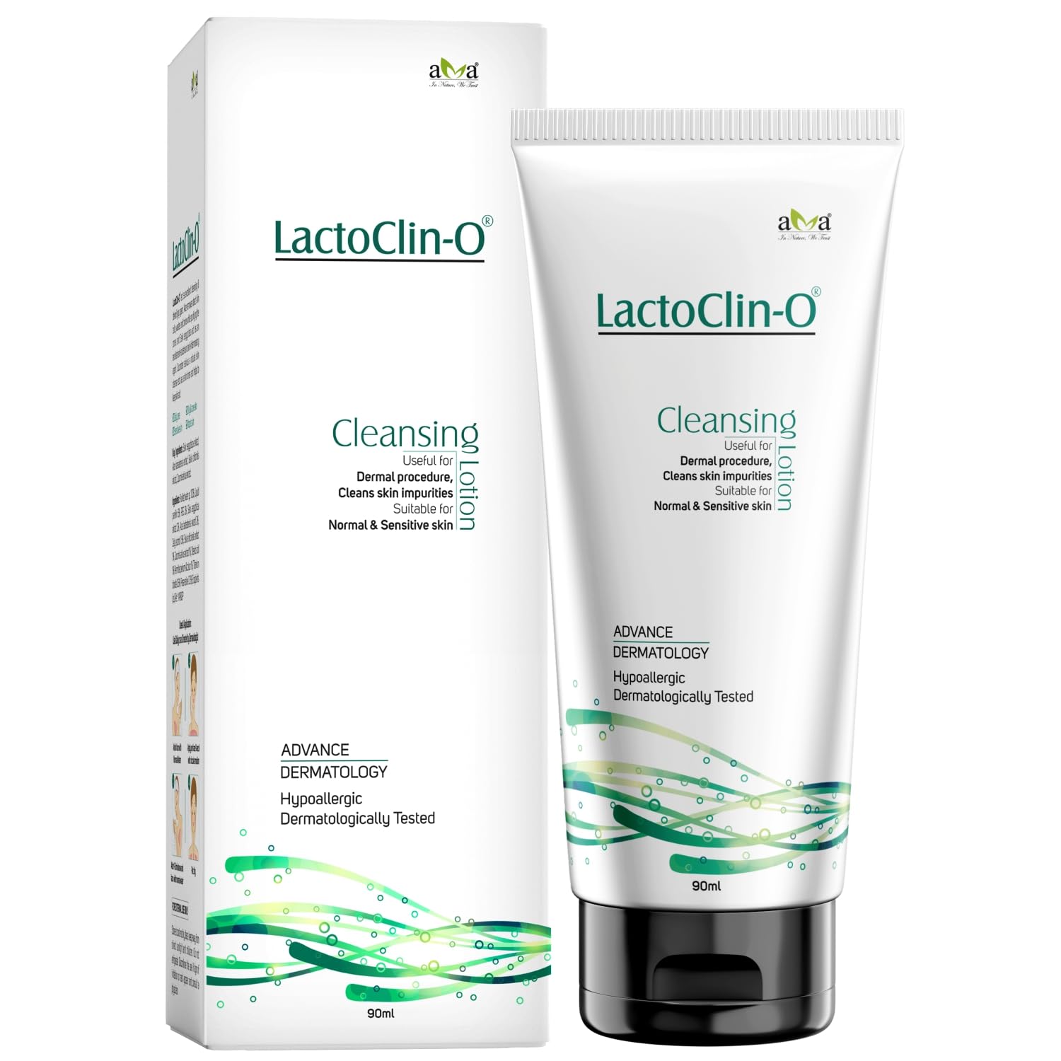 Lactoclin O - Soap Free Herbal Cleanser and Makeup Remover Facewash For Women 90ml.