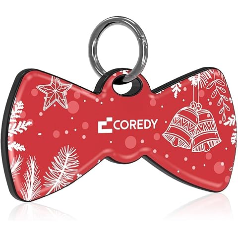 Coredy LE04 Bluetooth Tracker Tag, Works with Apple Find My (iOS Only), Key Finder and Item Locator with Electronics Light Indicator, Global Signal Source GPS Finders for Luggage, Travel Essentials Cover