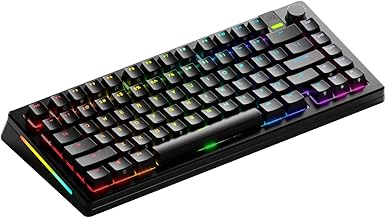 Gaming GMMK 3 PRO Wireless Mechanical Keyboard, Bluetooth & 2.4GHz, Hotswappable MX Switches, Custom Modular Aluminum Body & Gasket System, Doubleshot Keycaps, ANSI 75% Tenkeyless (Black)