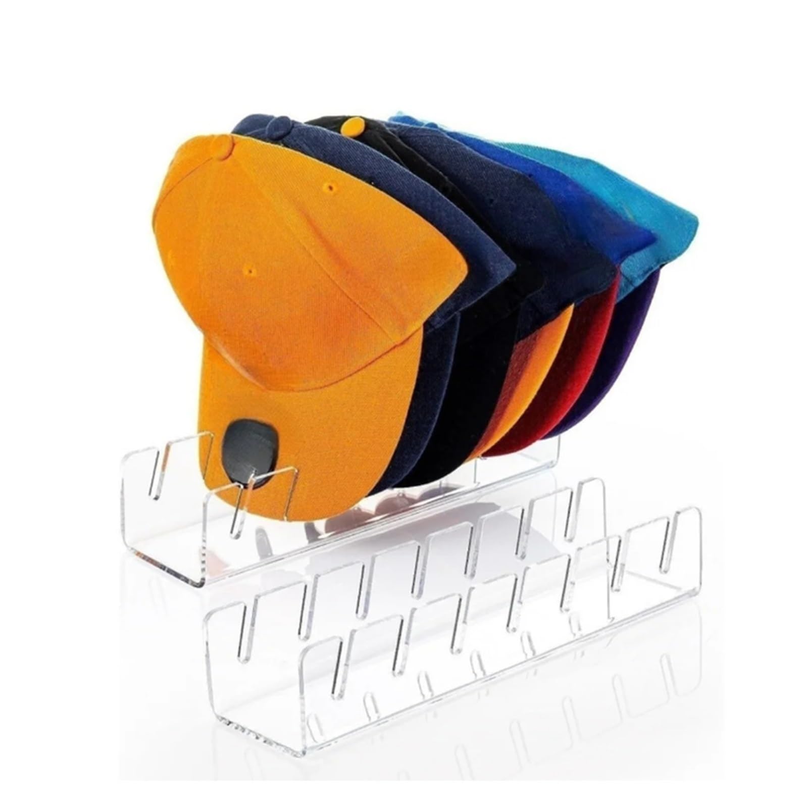 LNNXSZ Hat Storage Cap Storage Rack With Slots Baseball Cap Display Stand Cap Storage Container Household Storage Organization For Bedroom