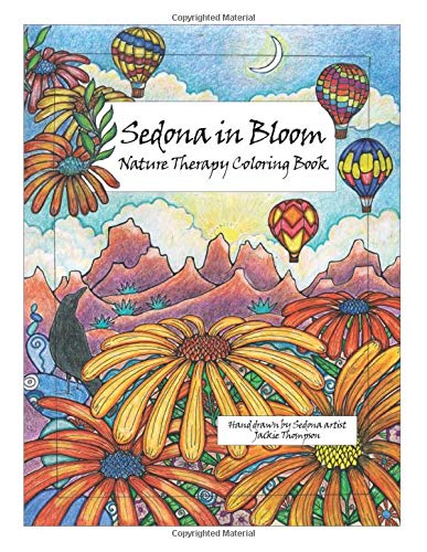 Sedona in Bloom: Nature therapy coloring book