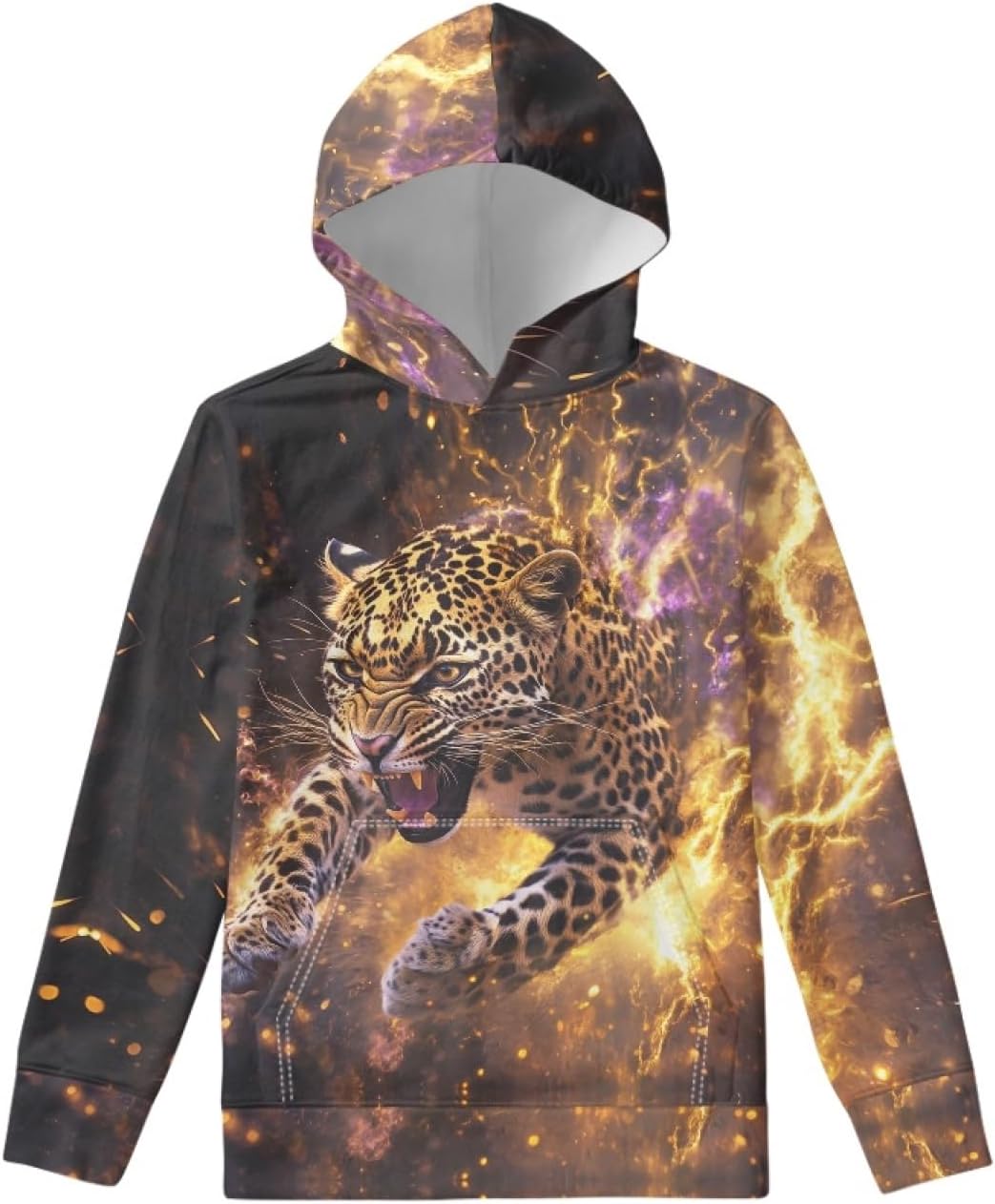 Unisex Hoodie for Kids Age 6-16 Hooded Sweatshirts Children Fall Hooded Long Sleeve Hoodies with Pocket