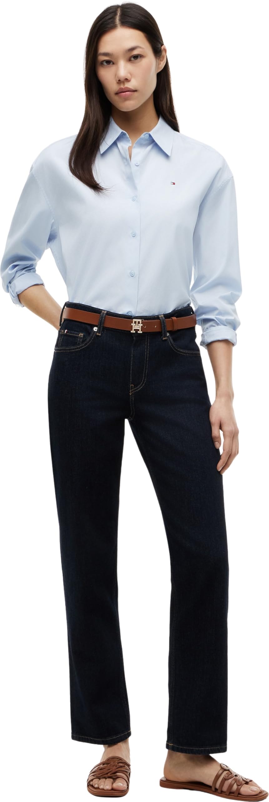 Tommy Hilfiger Damen Jeans Hose Classic Straight Fit