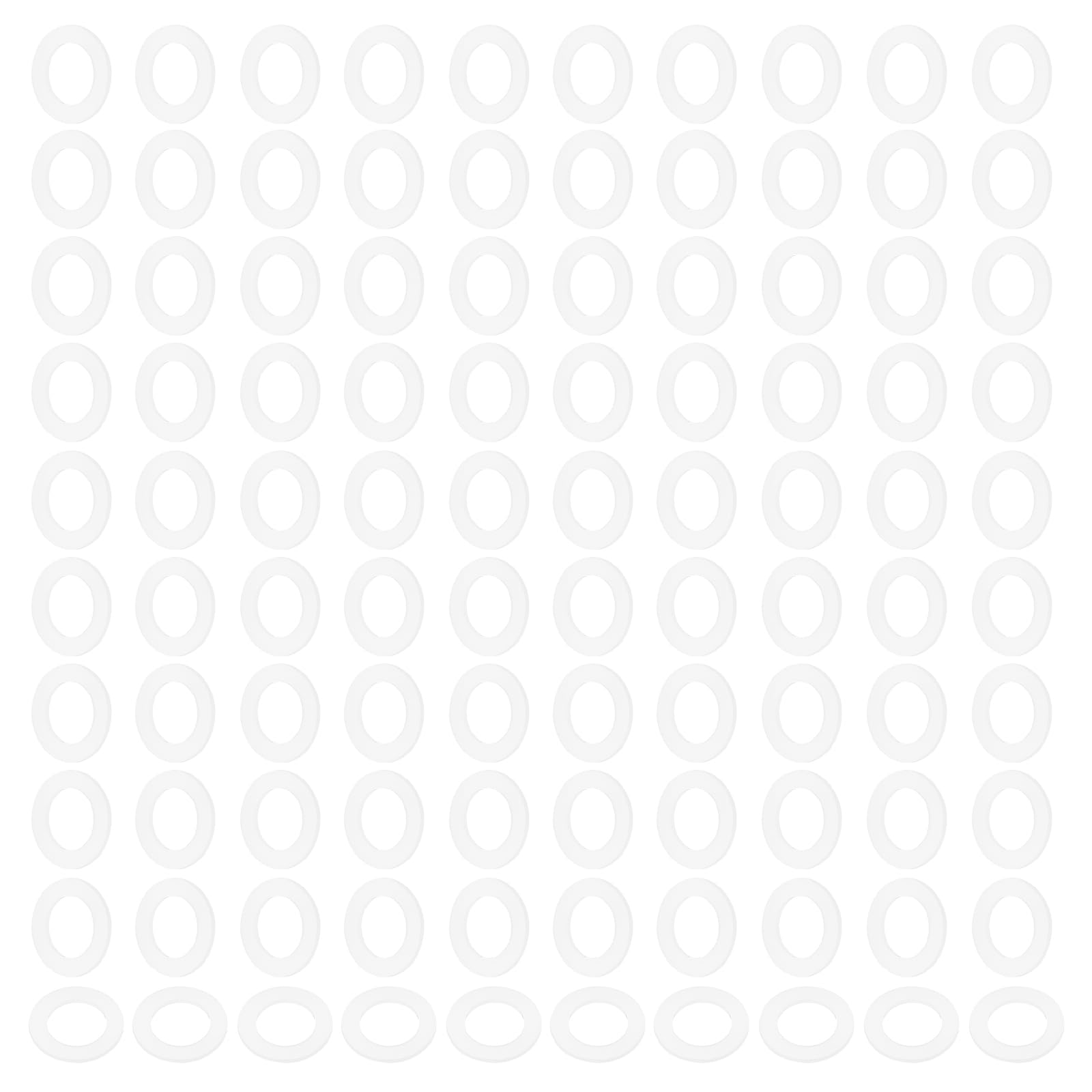 PATIKIL M10 Nylon Flat Washers