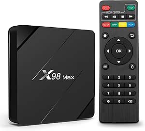 Puersit Android TV Box, X96Mini Aggiorna a X98Max TV Box WiFi 2GB/16GB with Allwinner H313, Android Box 10.0 Supports 4K HD with Quad-core Chipset