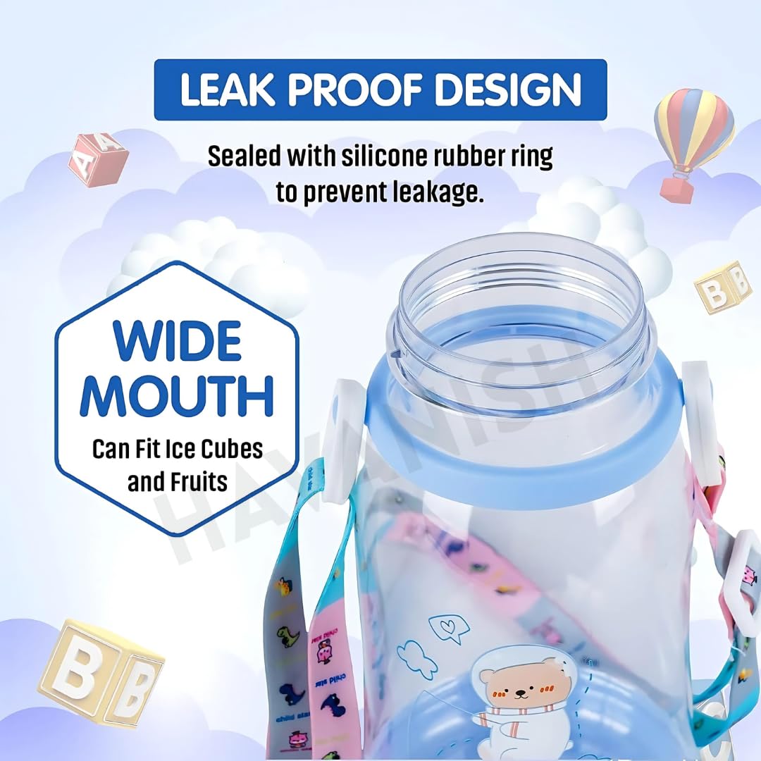 Kids Reusable Water Bottles - BPA Free Pack of 2 -7