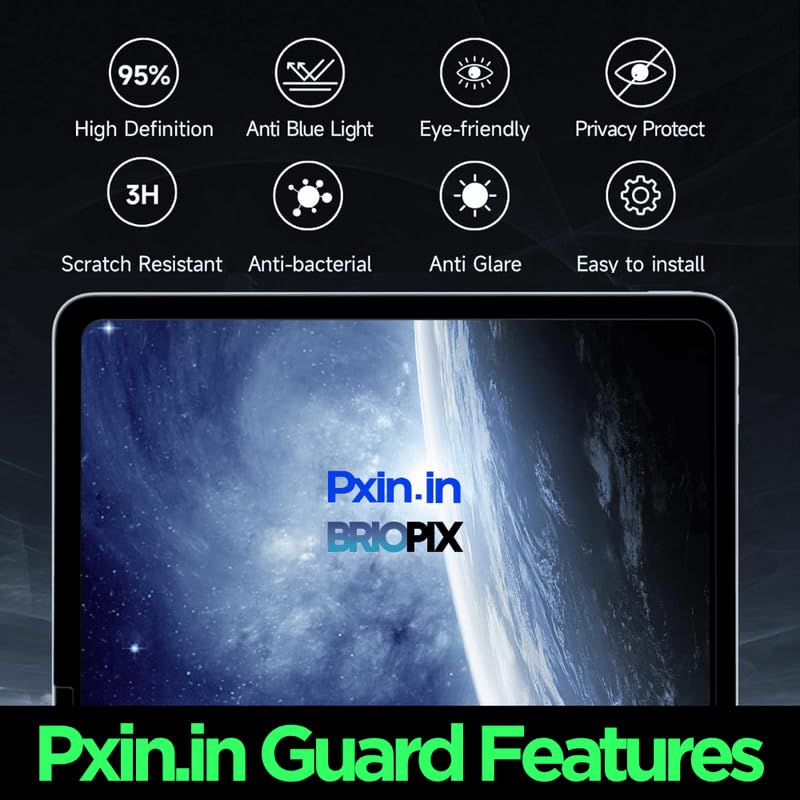 Image of Pxin Tablet Privacy Screen Guard compatible with VIVO Pad5 | Anti Glare | Reduces blue light | 360 degree anti-spy | Eye Protection