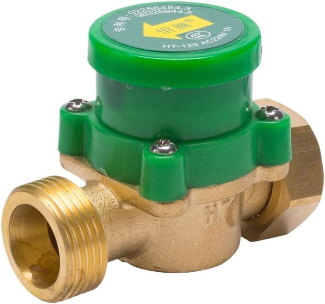 HT-120 G1/2 "-1/2" And Cold Water Automatic Water Flow Sensor switch Full Copper Electronic Pressure(HT-120 26MM-26MM)