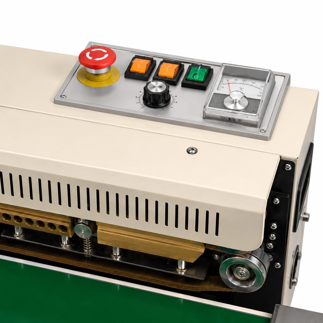 Macchina continua del sigillatore della banda, macchina orizzontale di sigillamento del sacchetto di plastica di 220V 500W con la larghezza della guarnizione di 6-12 millimetri per l'imballaggio