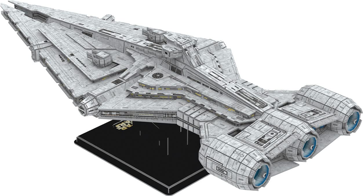 Revell The Mandalorian Kartonmodellbausatz I Detailgetreuer Modelbausatz des Imperial Light Cruiser I für Jung und Alt I 265 Teile I für Star Wars Fans I Ideale Geschenkidee für jeden Anlass