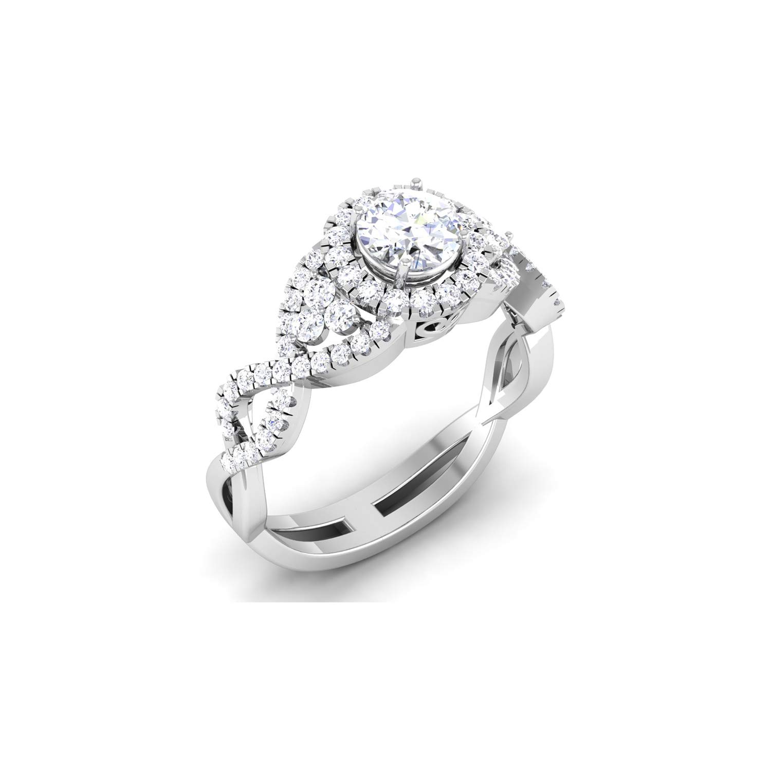 avsar Jewellery 14k (585) White Gold Ring for Women-picture-19