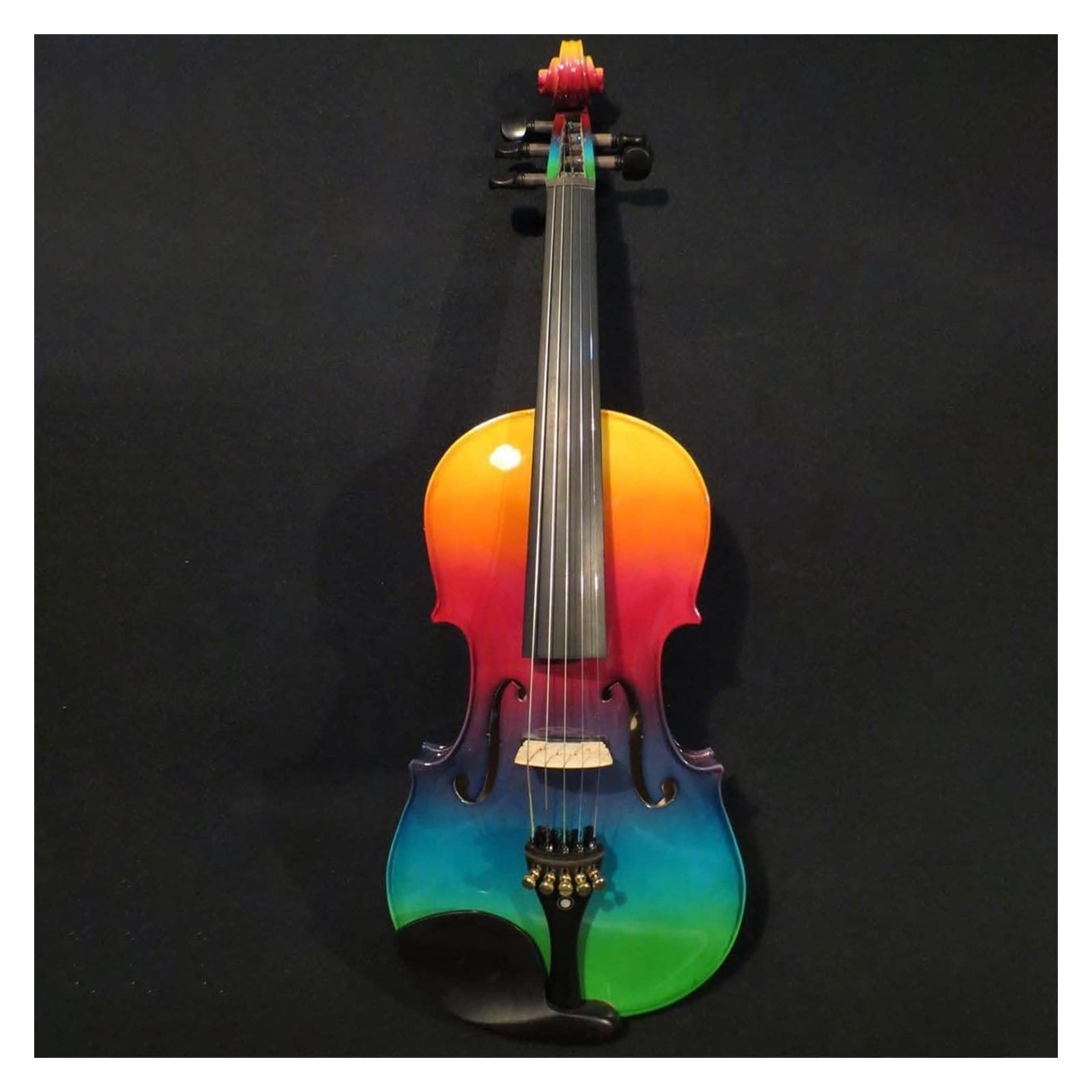 美しい 5 弦 4/4 バイオリン楽器 エボニー パーツとケース付き指板 弓