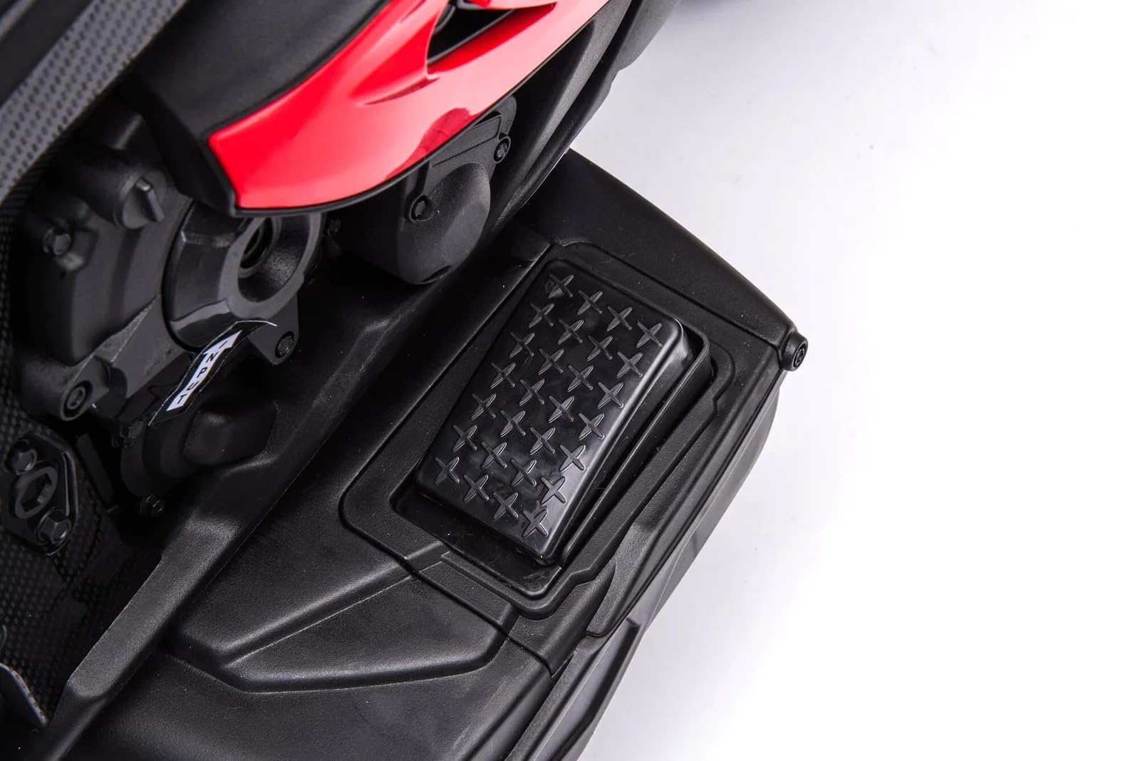Mediawave Store – Moto Elettrica per Bambini BMW HP4 Sport LT938 12V con 3 Ruote Lettore MP3 Luci LED e Design Realistico per il Divertimento dei Piccoli Piloti in Totale Sicurezza (Rosso)