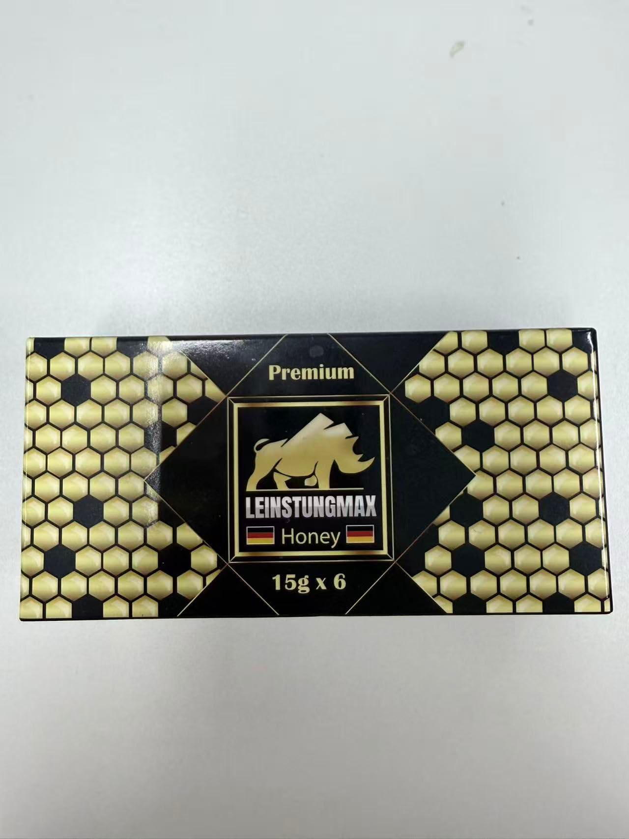 Leinstungmax Honig – Nahrungsergänzungsmittel mit Honig, Ginseng, Pflanzenextrakten und Vitamin B1 + B2 | 6 Portionsbeutel à 15 g Für aktive Männer