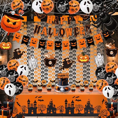 54-Piece Halloween Party Decorations Complete Foil Decor Kit - image 1