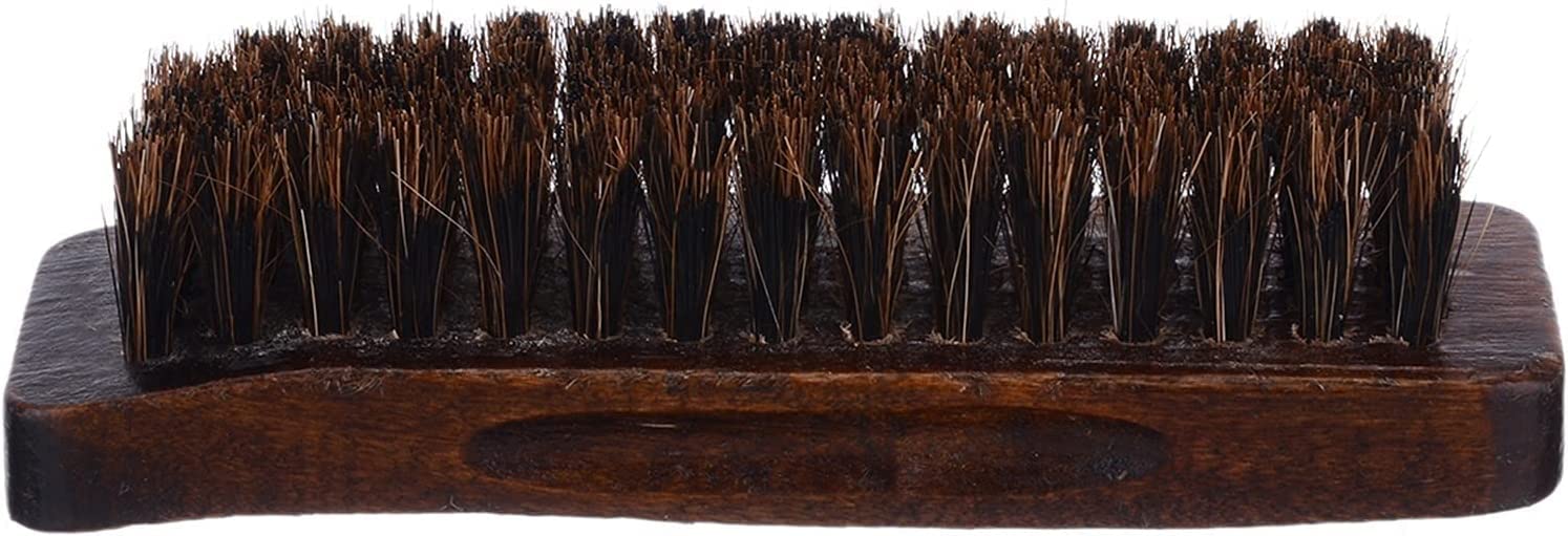 Cepillos for zapatos for el hogar, mango de madera, melena natural, crin de caballo, pulidor de zapatos, cepillo de limpieza, herramienta de limpieza del hogar, cepillo for zapatos, cepillo f