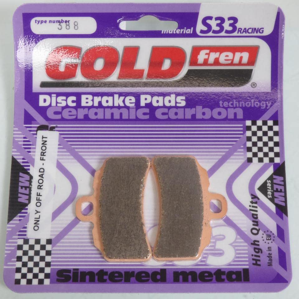 Plaquette de frein Gold Fren TRS 300 One RR idéale pour zones techniques trial
