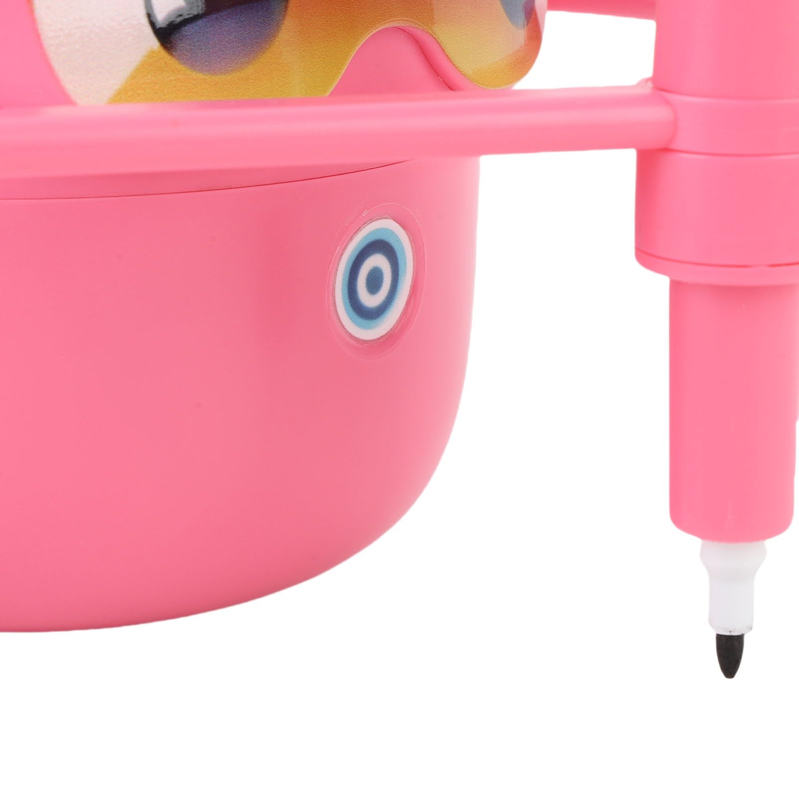 Robot da disegno automatico con 100 carte, 12 matite colorate, giocattolo robot autodisegnante facile da usare, per la coordinazione occhio-mano e lo sviluppo (rosa)