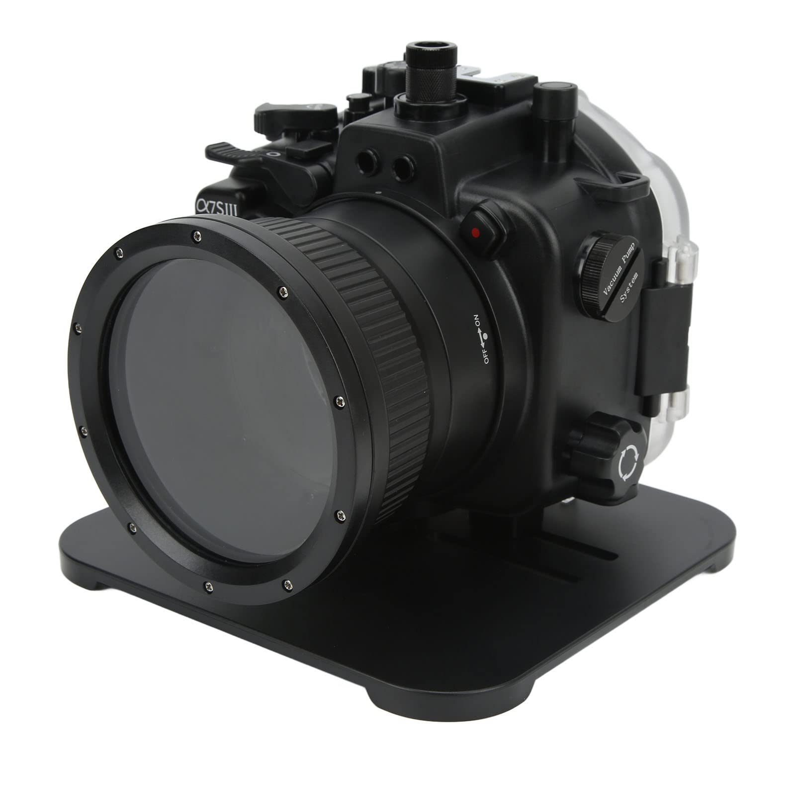 Custodia Protettiva Impermeabile per Fotocamera Subacquea per A7S III con Numerose Interfacce per la Fotografia Subacquea e gli Sport