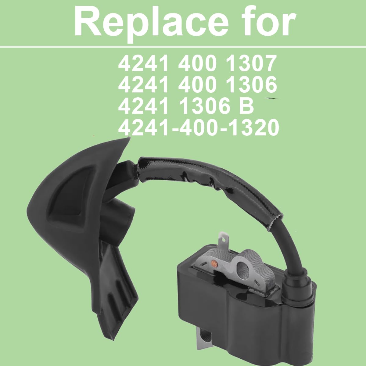 ZAMDOE Module de Bobine d'allumage pour Stihl BG56 BG86 BG86C SH86 SH56 SH56C souffleur de Feuilles, remplace 4241 400 1307, 4241 400 1306, 4241 1306 B, 4241-400-1320, avec Bougie d'allumage