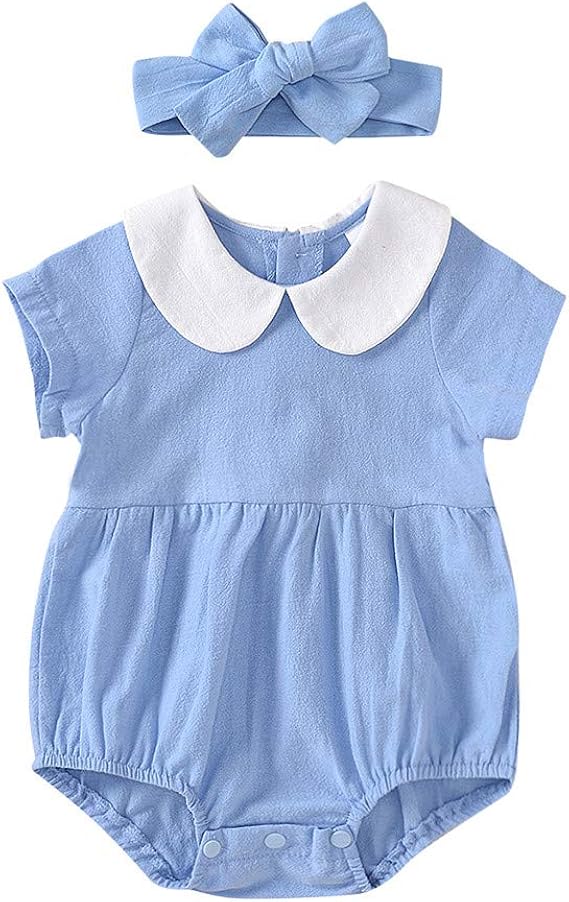 Amazon Co Jp ベビー服 ロンパース カチューシャ セット 新生児 赤ちゃん 半袖 カバーオール 女の子 お姫様 おしゃれ 夏服 退院服 かわいい セレモニー服 ヘアバンド付き 普段着用 誕生日 祝い 記念写真 撮影 プレゼント 服 ファッション小物