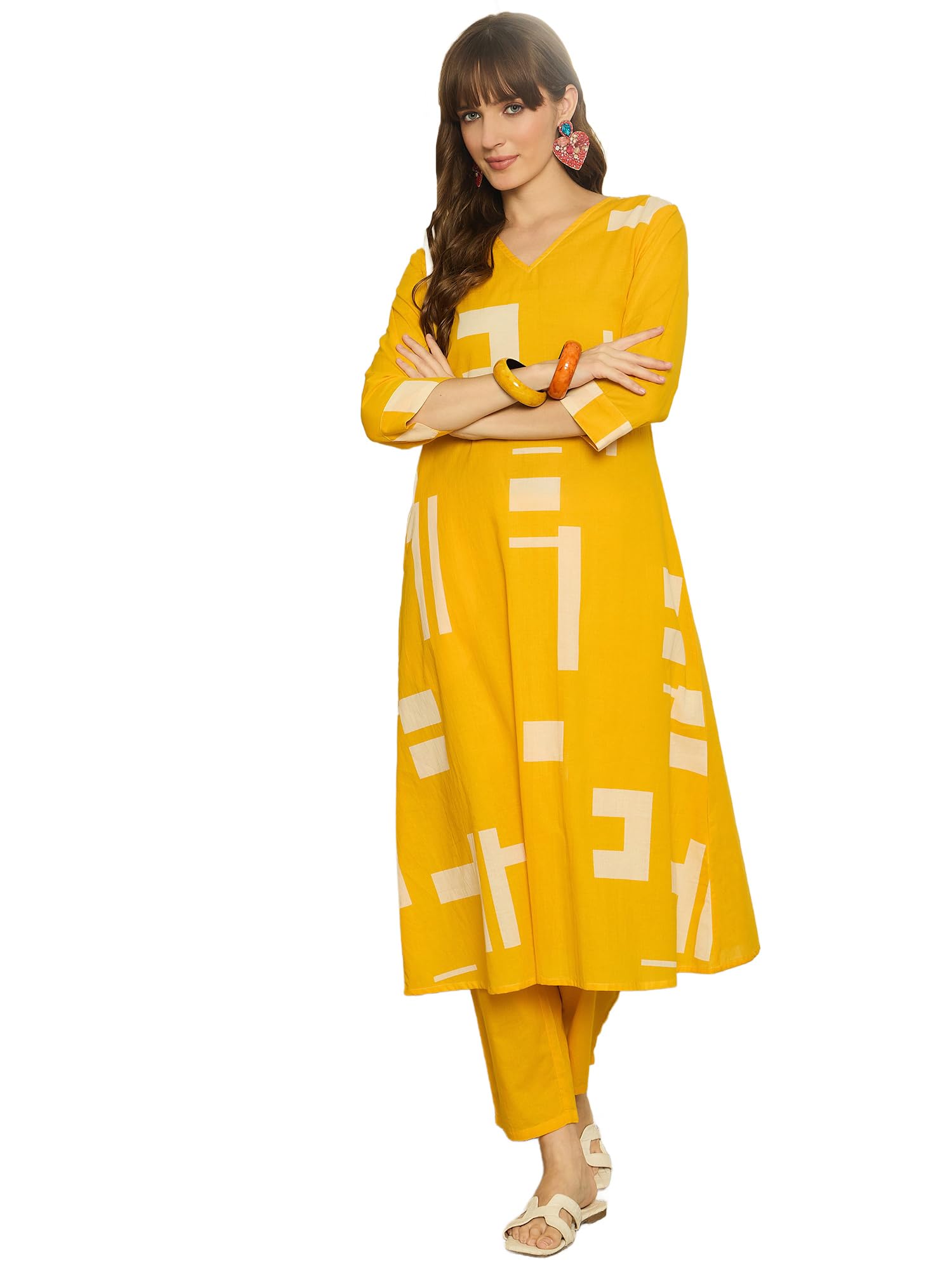 Women Pure Cotton Kurta Palazzo Set | Printed Kurta with Palazzo Pants | Summer Friendly, Office Wear Co-Ord Set | Cord Set For Women Cotton-image-12