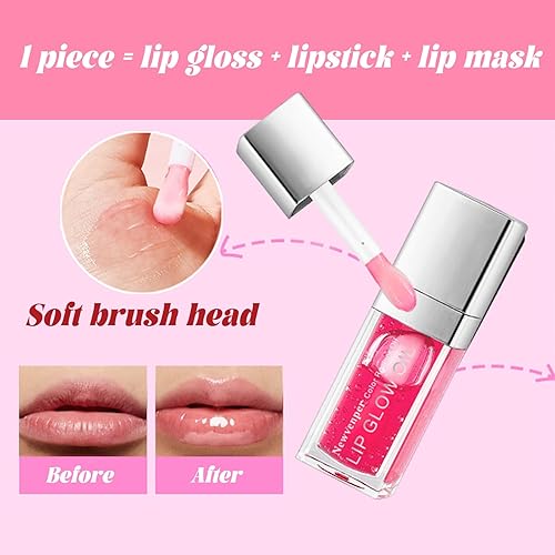 Miniatura 10 de Aceite hidratante de brillo labial de larga duración, brillo labial transparente Toot, aceite hidratante para labios, reparación de líneas de labios