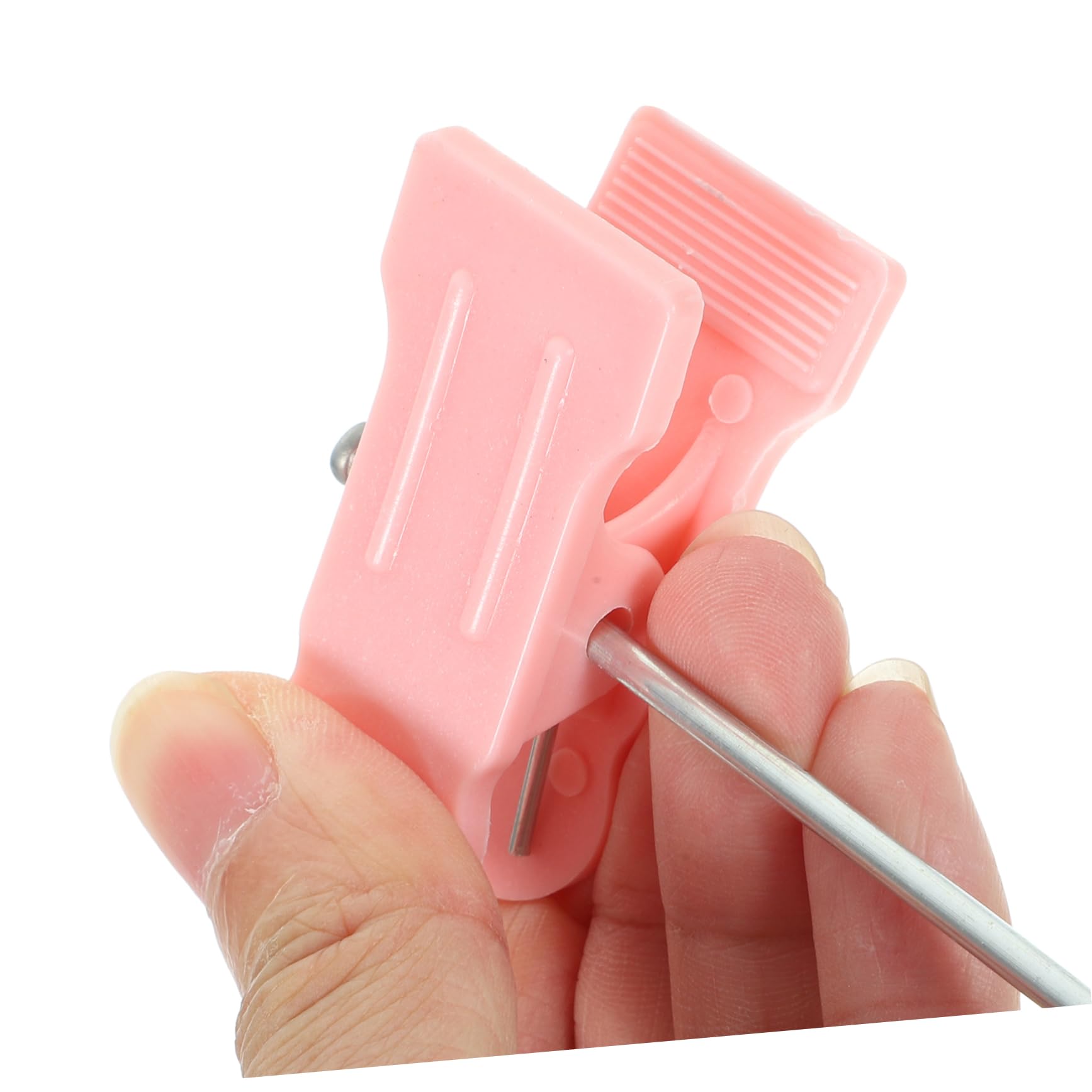 Cabilock 10pcs Adjustable Plastic Pants Hangers with Clips for Closet Organization Non Slip Skirt Hangers Space Saving Design Sturdy and Practical for Home Use