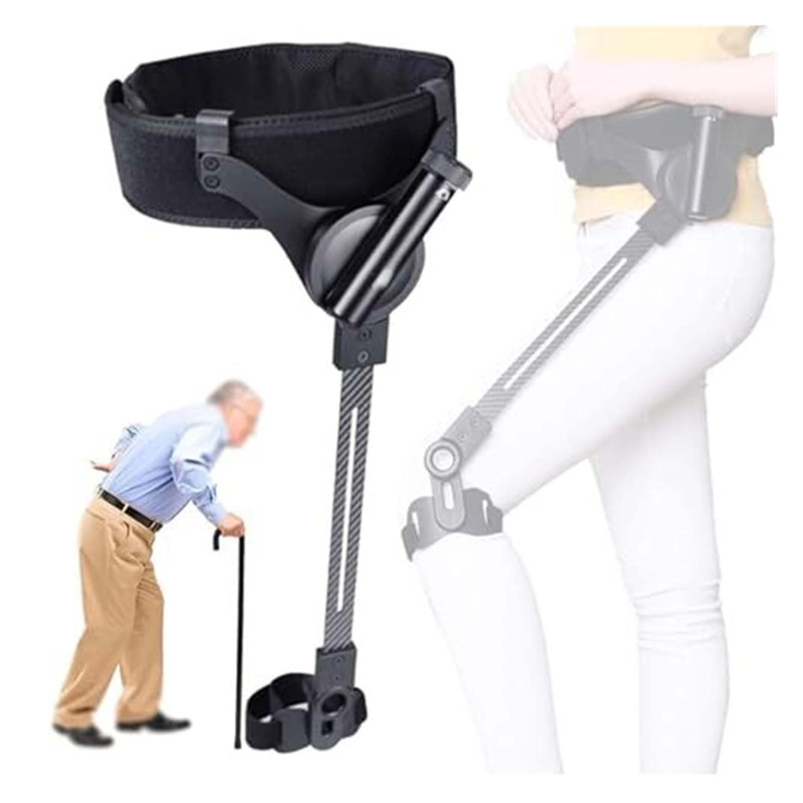 Ayuda Caminar,Soporte Mecánico Ajustable para Adultos y Mayores sin batería