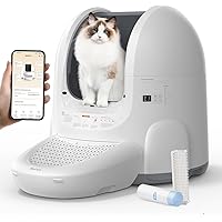 PuraLuce Lettiera Autopulente per Gatti con App - Ampia Apertura