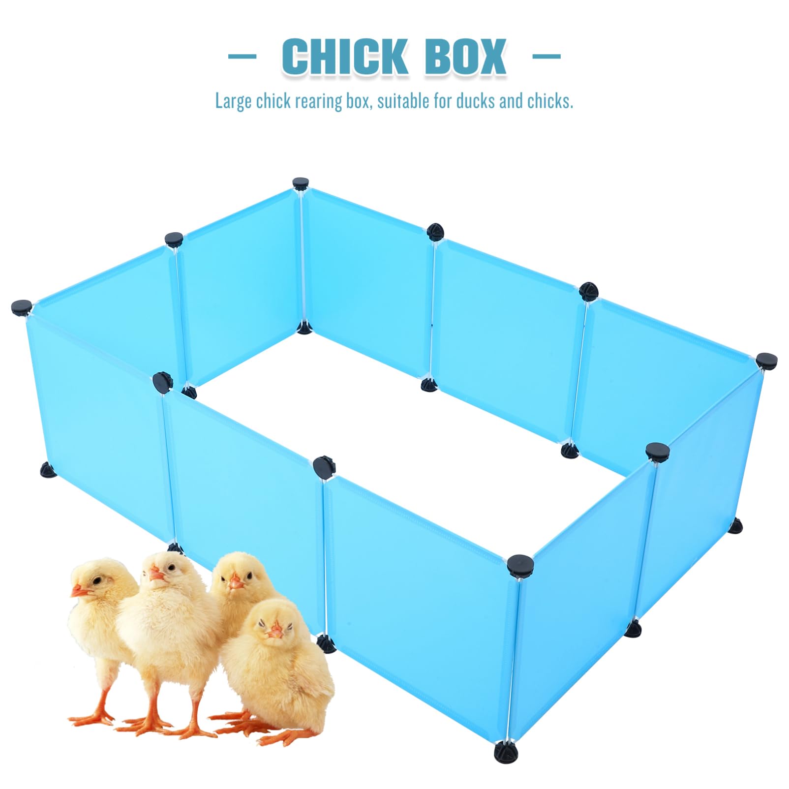 SUPVOX 1set Recinto Per Regolabili Per Criceti Porcellini e Conigli Box Per Allevamento e Facile e Trasportare Blu e
