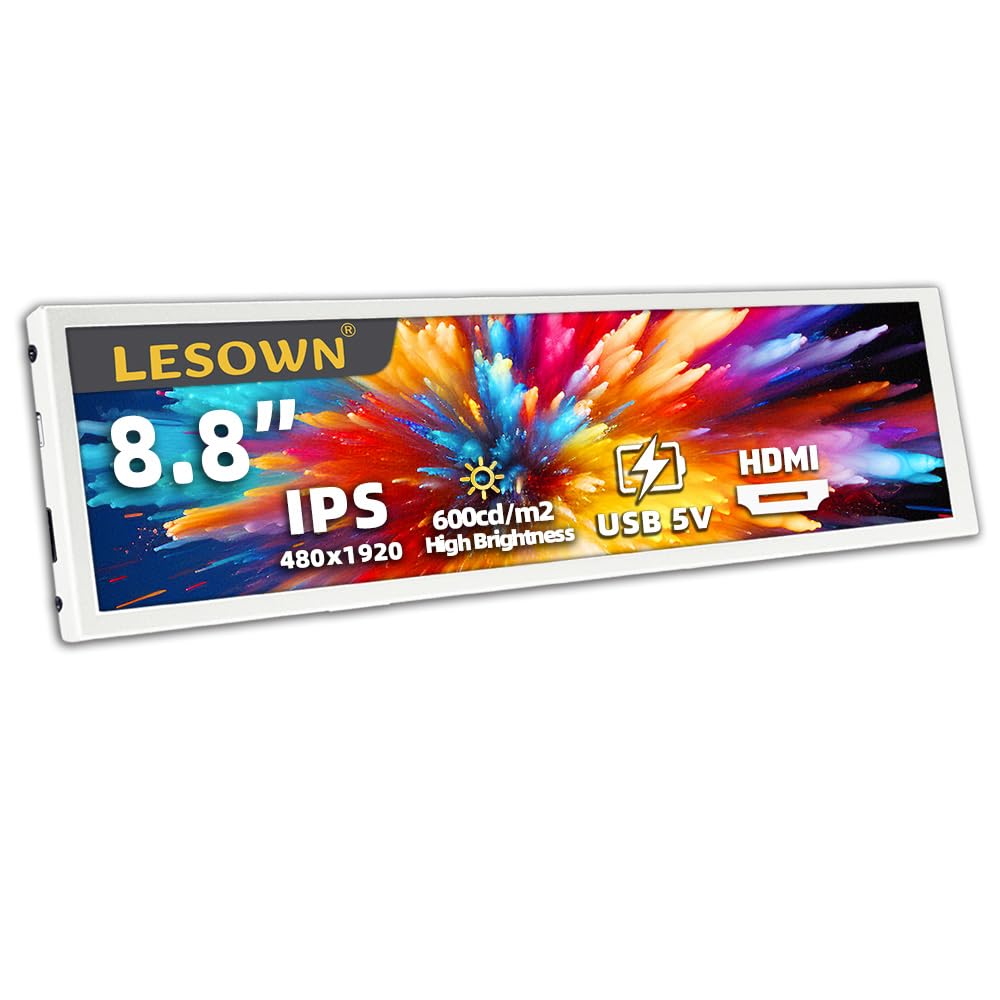 Amazon.com: LESOWN 8.8 inch Stretched Bar LCD Temp CPU GPU Data