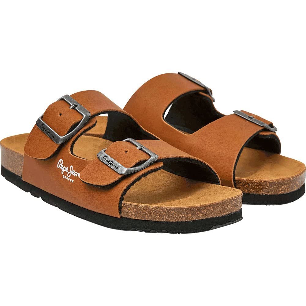 Pepe Jeans Unisex Kids Brown Kids Sandals, 33 Eu, Bio Double Kansas Sandals