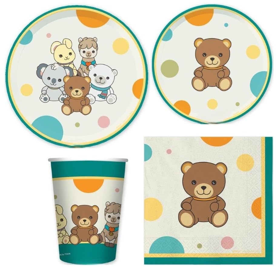 Coordinato completo per tavola animaletti T H U N