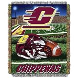 Northwest Central Michigan Chippewa's NCAA Woven Tapestry Home Field Advantage 48"x60" Throw