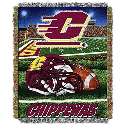 Northwest Central Michigan Chippewa's NCAA Woven Tapestry Home Field Advantage 48"x60" Throw