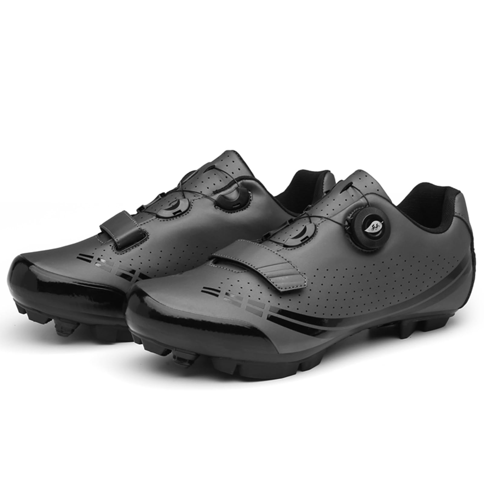 Fahrradschuhe Herren Damen Mountainbike Schuhe Radsportschuhe kompatibel mit SPD 2 Schrauben mit Cleats Atmungsaktive Outdoor-Radschuhe Fahrrad Indoor Schuhe