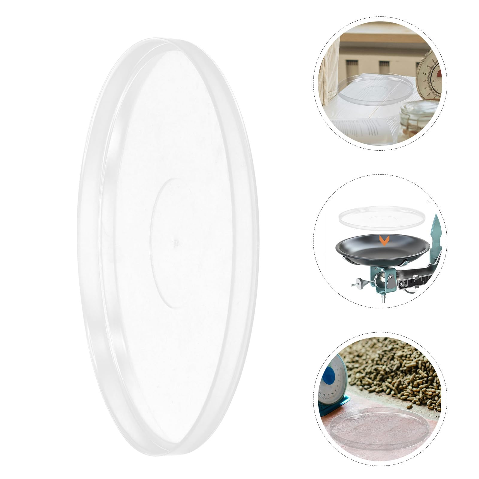 Lot de 2 Couvercles Transparents en Plastique pour Balances Mécaniques Protection de Plateau 205 CM Accessoire Réutilisable pour Balance Cuisine et Numérique