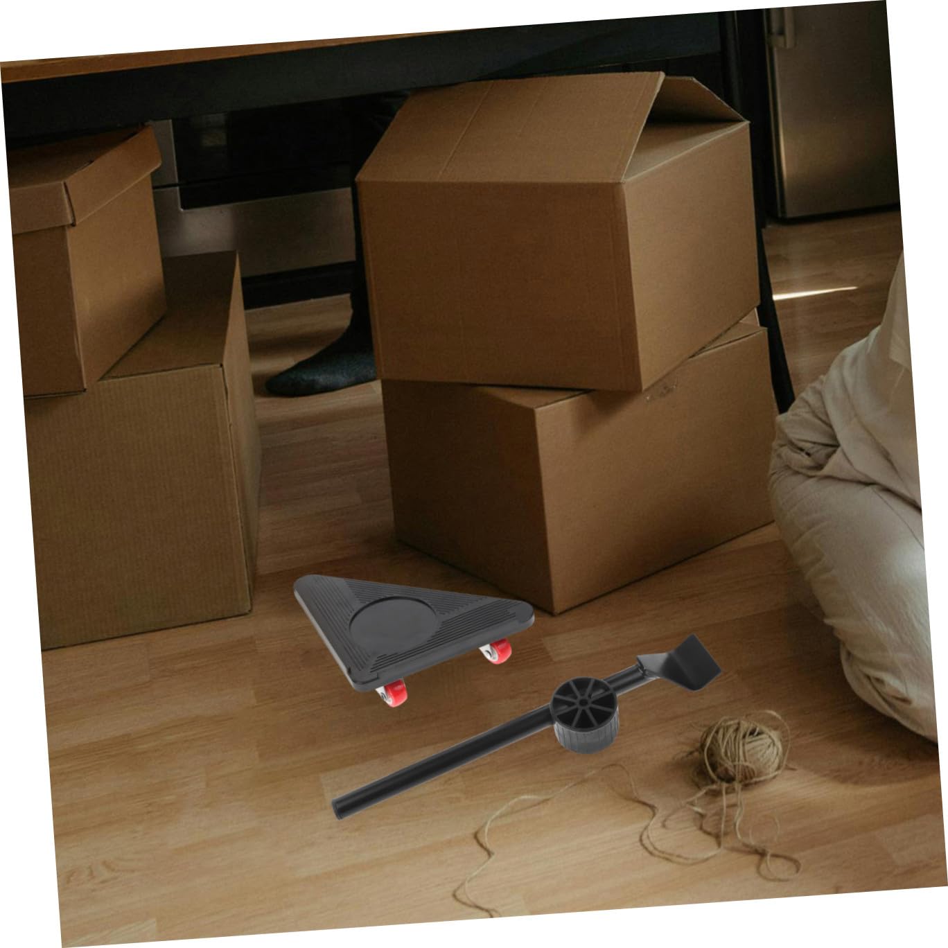 MAGICLULU Set Carrello per Traslochi Mobili Pesanti Ruote Triangolari, Utensile Solleva Mobili in Metallo per Spostamento Elettrodomestici e Riorganizzazione Casa Ufficio, Kit 5 Pezzi
