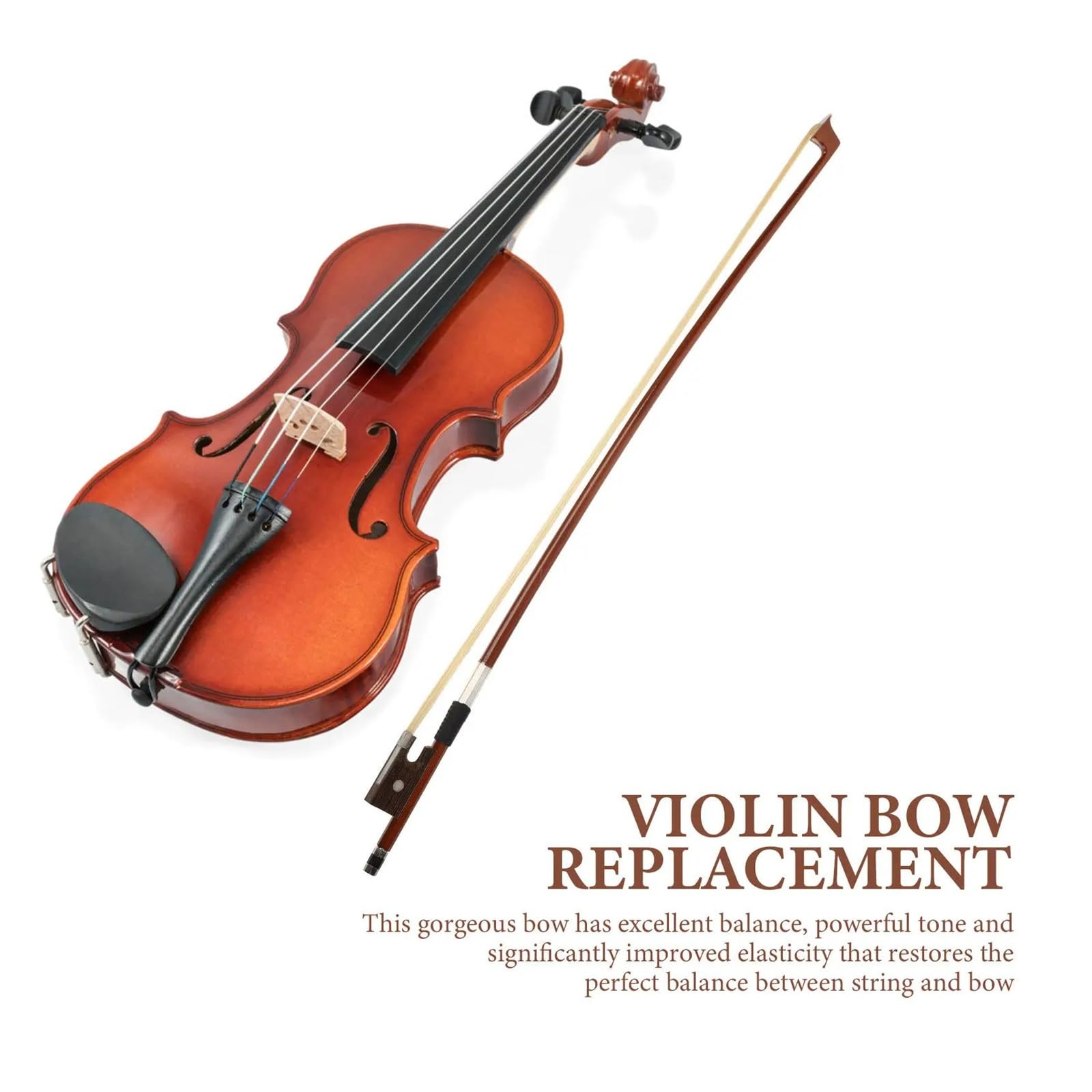 1 4 Arco for violino in legno for esercitazioni for studenti principianti Strumento musicale professionale in crine di cavallo ben bilanciato