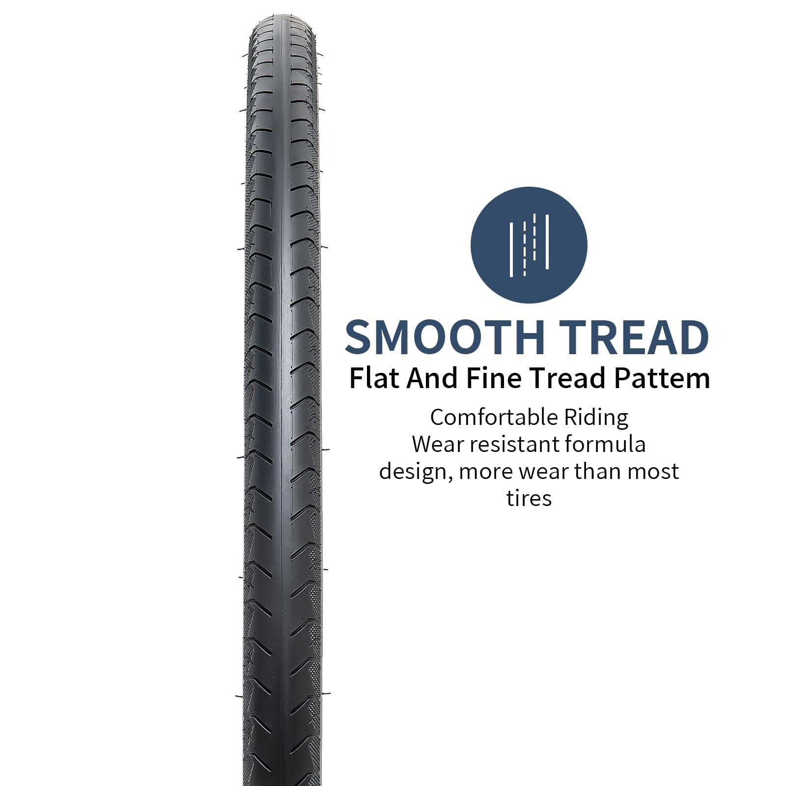 YunSCM 2 X 28 Inch Tyre 700 X 38C 28 X 1.50 ETRTO 40-622 700C AV48mm Schrader Valve Compatible With 38-622 700 X 38C 700 X 40C Road Bike MTB Folding (W2109 - View #2