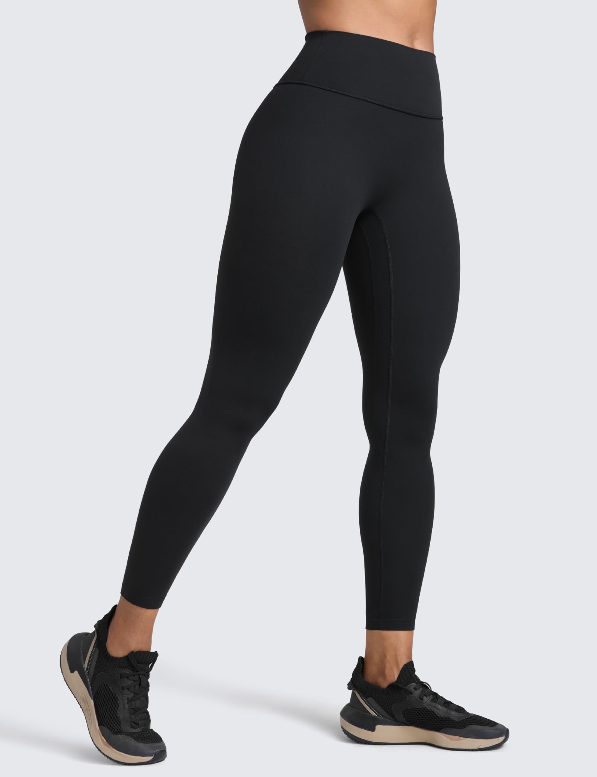 CRZ YOGA Donna Butterlift Yoga Leggings Sollevamento del Sedere 64cm - Nessuna Cucitura Frontale A Vita Alta