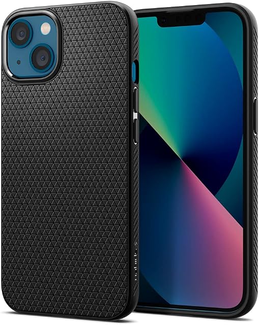 Spigen Liquid Air Case Compatible with iPhone 13 mini - Matte Black